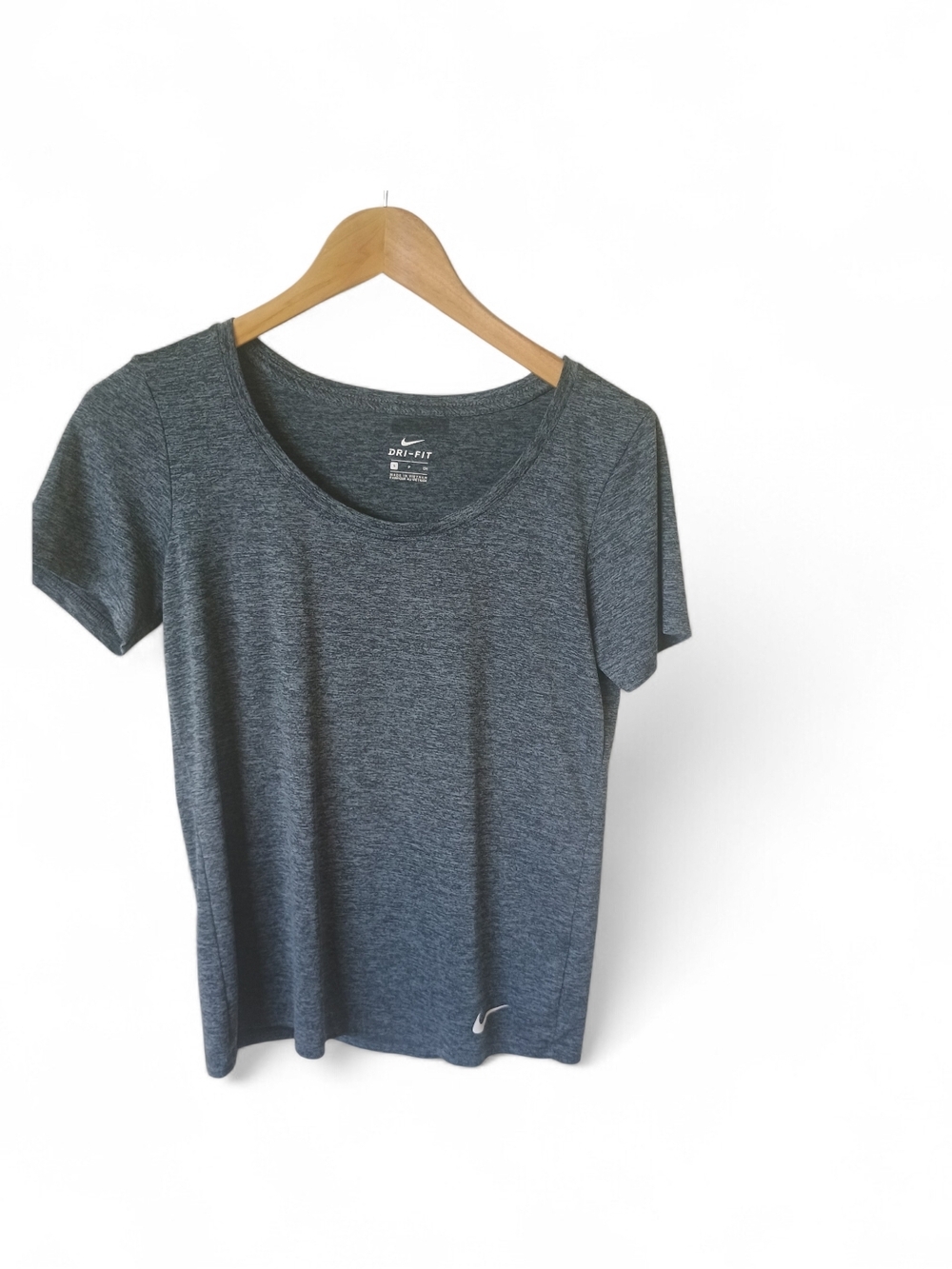 Nike Dri-FIT Women's Heathered Gray Performance Tee. Size Small.